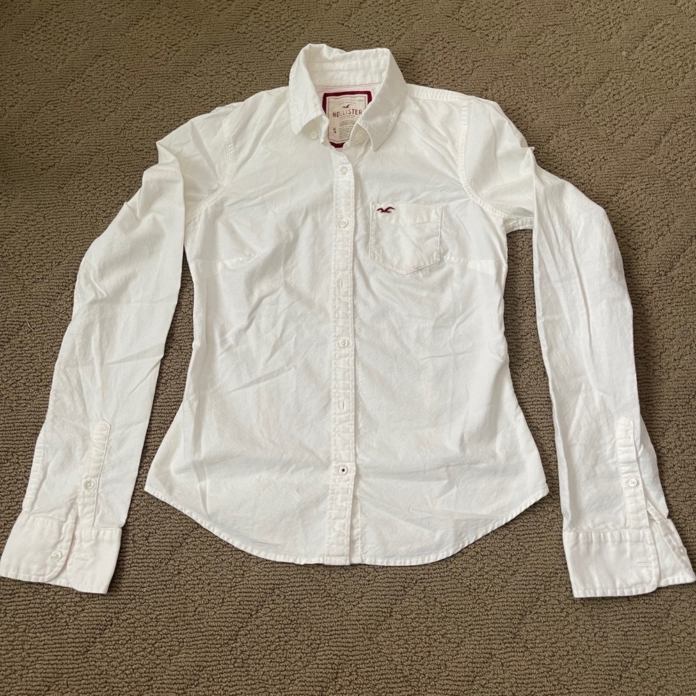 Hollister Women’s White Button Up S